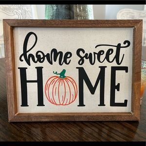“Home Sweet Home” fall sign